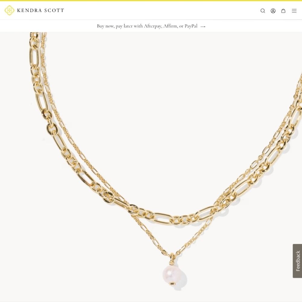 Ashton Gold Multi Strand Necklace